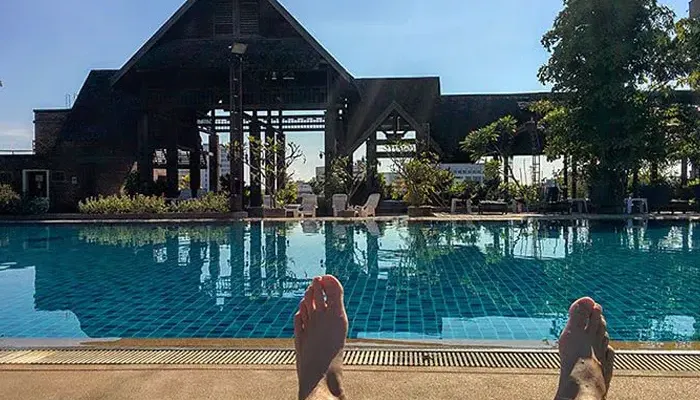 Lotus Hotel Swimming Pool in Chiang Mai