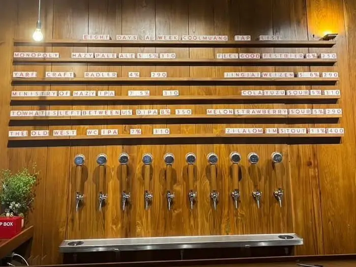 Eight Days A Week Craft Beer List