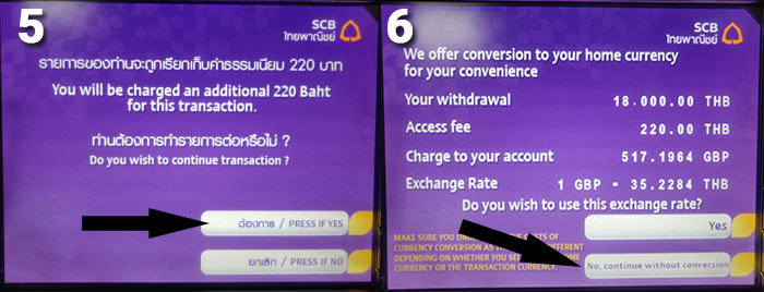 Thailand Cash Machine Step 5 & 6